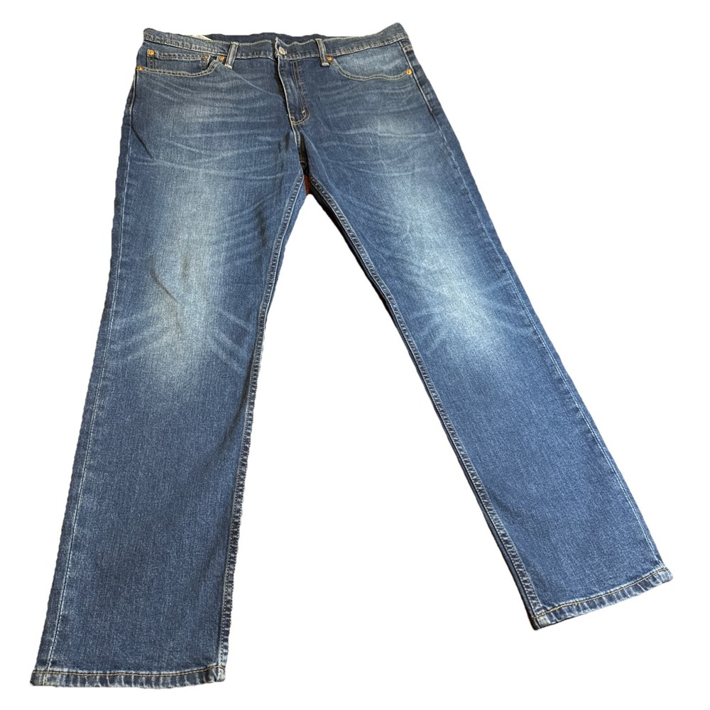 Levi's 511 Men's Jeans W38 L32 Slim Fit Medium Wash Denim Faded Whiskering